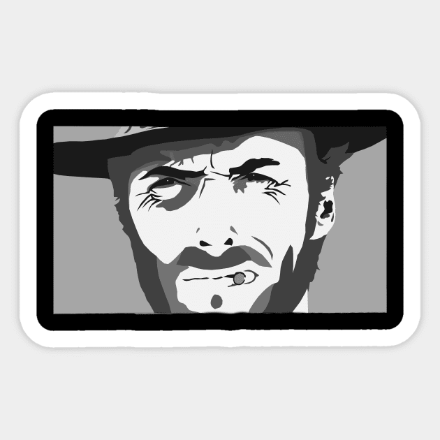 The Good - Clint Eastwood Sticker by UsuallyUnusual